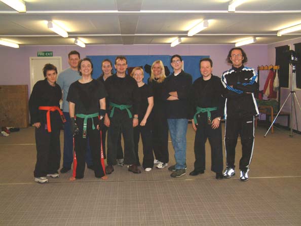Grading Dec 2001: Victoria, Robin T., Robin W., Emma, Mark, Annie, Amanda, Chris, Guy, Massimo