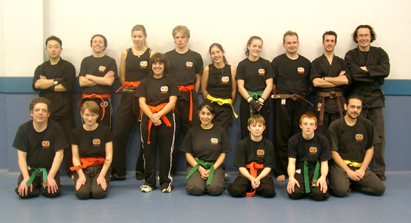 Dec 2003, left to right, front row: Malcolm, Jack, Davina, Raheela, Nick, Adam, Melvin;
 back row: Joseph,  Maddalena, Justina, Rob, Nevena, Becky, Mark, Chris and Massimo